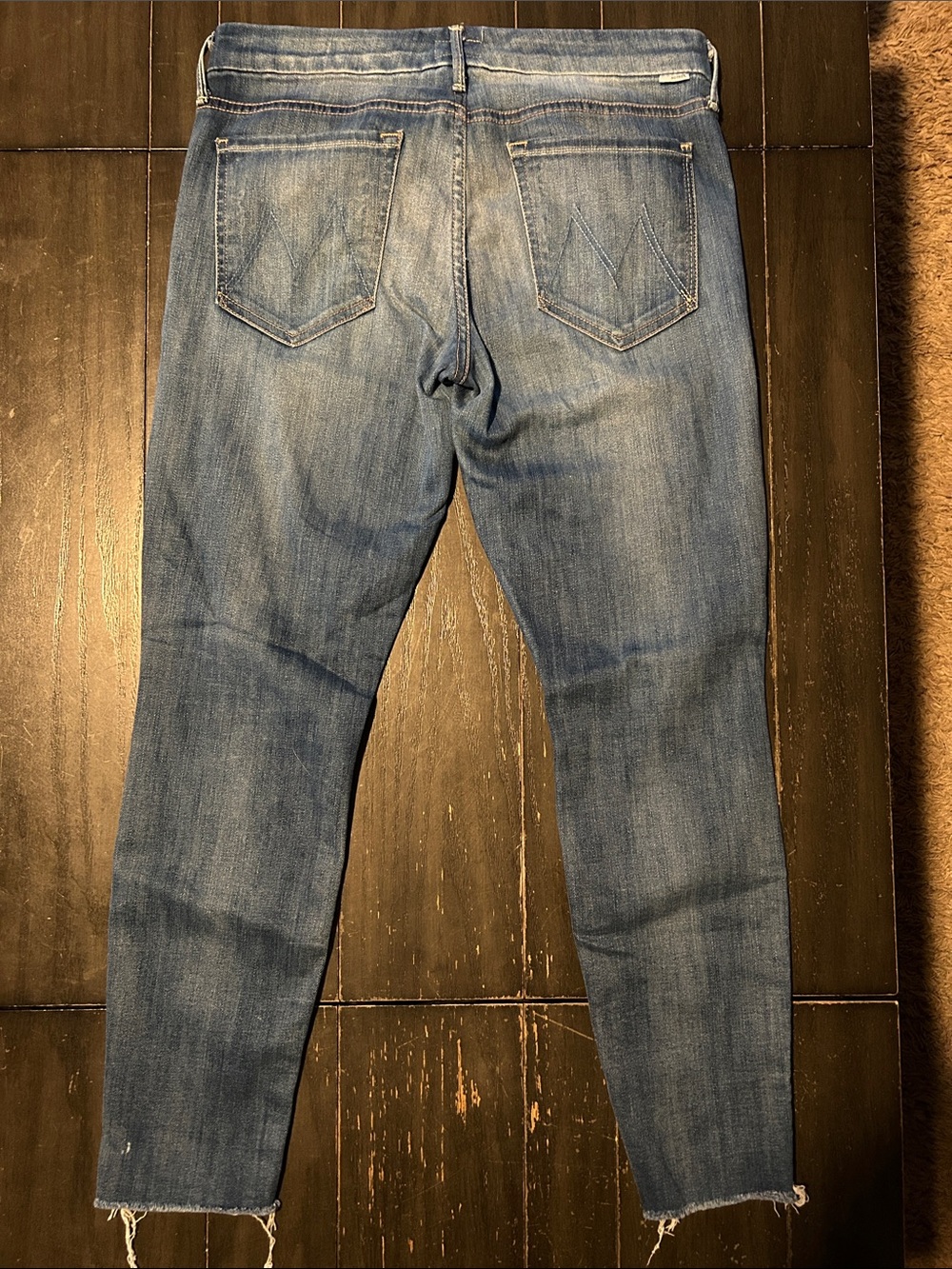 MOTHER Slim Straight Women’s Jeans in Light Blue Wash